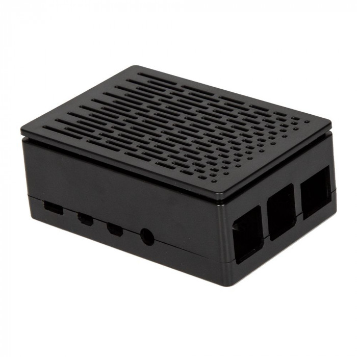 Корпус ACD RA509  Black ABS Case (Install 3010/3007 Fans or 3.5 Inch Touch Screen), совместим с креплением VESA Mount, for Raspberry PI 4B