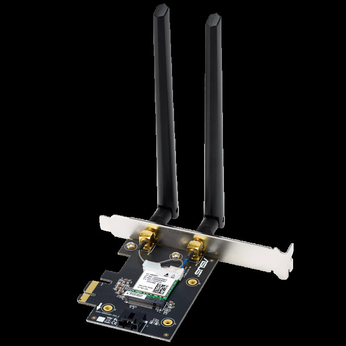 Сетевой адаптер ASUS PCE-BE6500 WiFi 7 Bluetooth 5.4 2882+2882+688Mbps 6GHz/5GHz/2.4GHz Адаптер беспроводной связи (Wi-Fi)