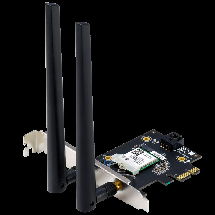 Сетевой адаптер ASUS PCE-BE6500 WiFi 7 Bluetooth 5.4 2882+2882+688Mbps 6GHz/5GHz/2.4GHz Адаптер беспроводной связи (Wi-Fi)