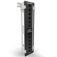 Панель Hyperline PPW-12-8P8C-C5e Патч-панель настенная, 12 портов RJ-45(8P8C), категория 5е, с подставкой