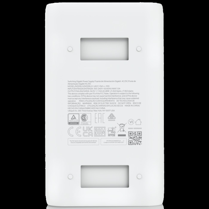 Блок питания для сетевого устройства Ubiquiti  PoE-54-60W-10G  802.3bt