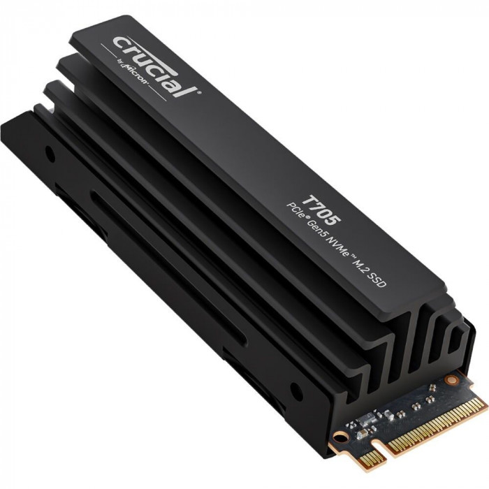 Твердотельный накопитель SSD Crucial T705 1TB PCIe Gen5 NVMe M.2 SSD with heatsink CT1000T705SSD5