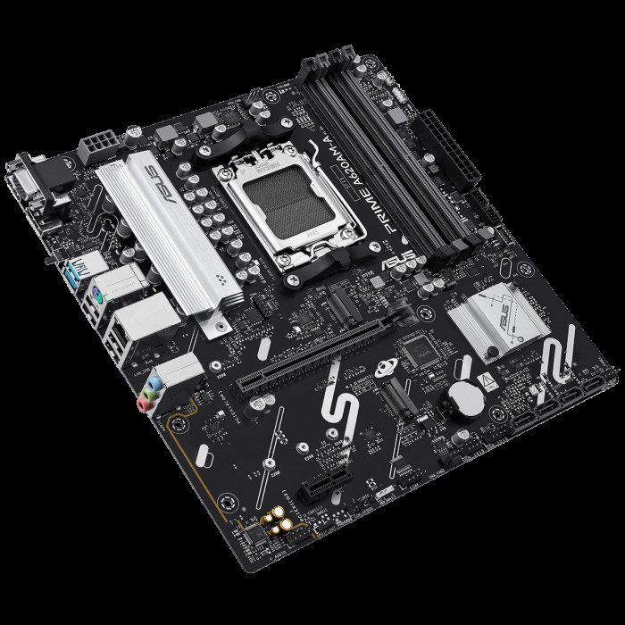 Материнская плата ASUS PRIME A620AM-A-CSM AM5 mATX 4xDDR5 PCIEx16 PCIEx1 2xM.2 DP HDMI VGA GLAN