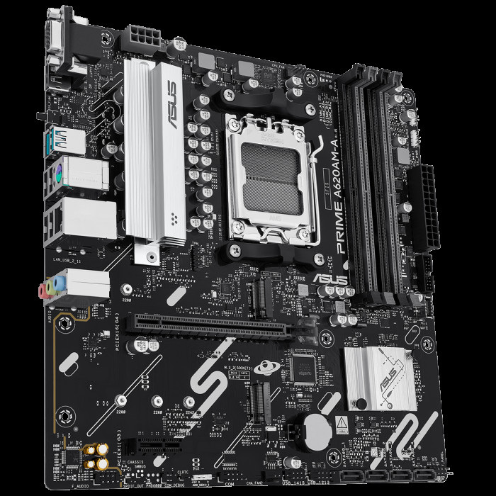 Материнская плата ASUS PRIME A620AM-A-CSM AM5 mATX 4xDDR5 PCIEx16 PCIEx1 2xM.2 DP HDMI VGA GLAN
