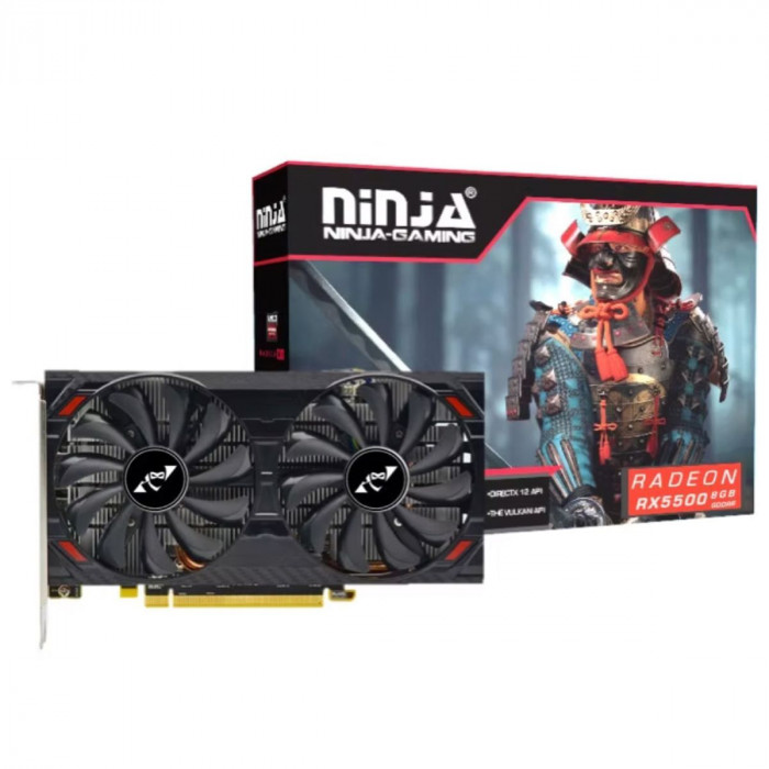 Видеокарта Ninja (Sinotex) RX5500 8GB GDDR6 128bit 3xDP HDMI 2FAN RTL
