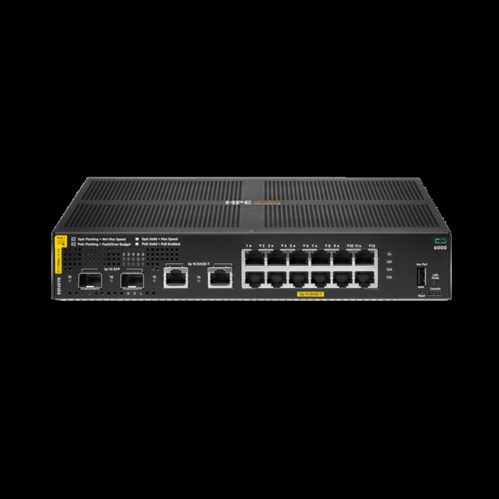 Коммутатор R8N89B HPE ANW 6000 12G CL4 2F 139W Managed L2 Switch