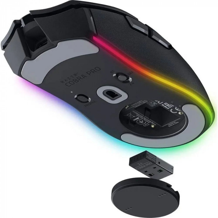 Мышь Razer Cobra Pro черный оптическая (30000dpi) беспроводная BT/Radio USB для ноутбука (8but)