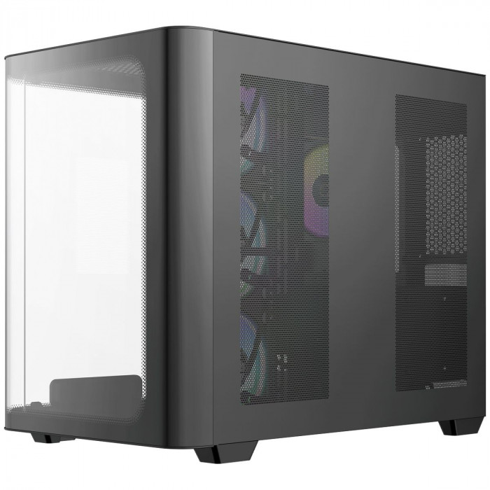 Корпус для ПК Ocypus Iota-C70-BKD400CD-GL Case Iota C70 BK Curve ARGB Digital ATX / win / black /