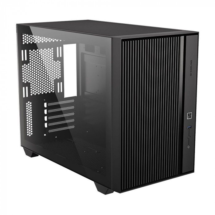 Корпус Case ID-Cooling FLOW 500 Black mATX/ win TG/no fan/ Gen2 Type C/ CPU180mm/ GPU 403mm/ no PSU