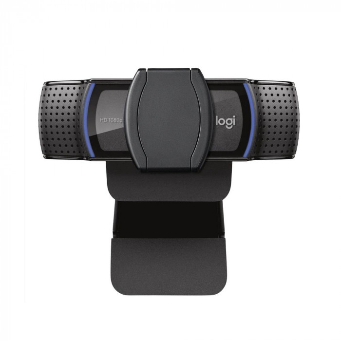 Веб-камера Logitech C920e черная, 3Mp, FHD 1080p@30fps, автофокус, угол обзора 78°, складная подставка, USB2.0, кабель 1.5м