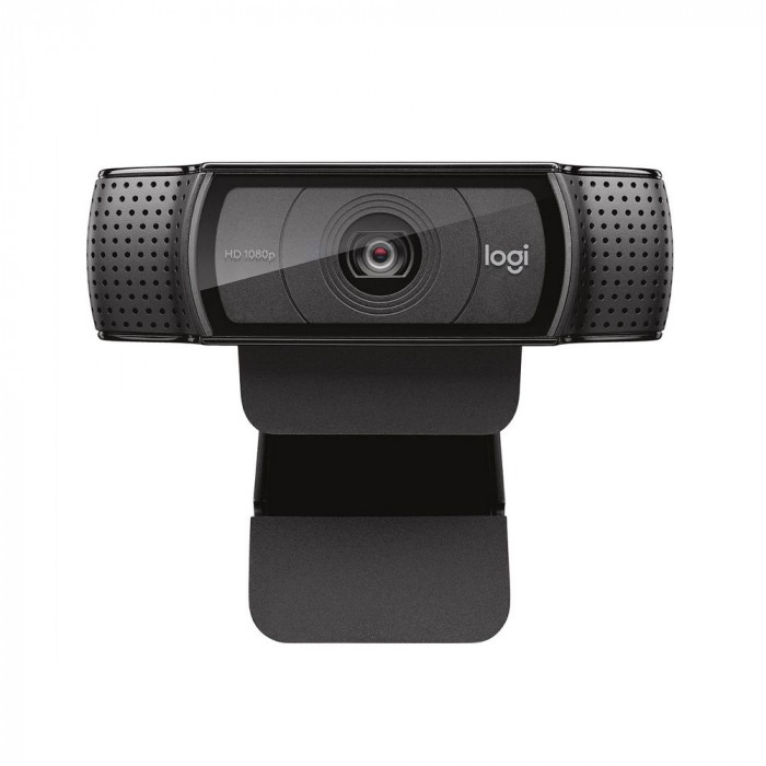 Веб-камера Logitech C920e черная, 3Mp, FHD 1080p@30fps, автофокус, угол обзора 78°, складная подставка, USB2.0, кабель 1.5м
