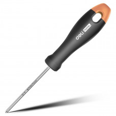 Крестовая отвертка 'Home Series Gray' Deli HT1203C PH0x75мм  Эксклюзивный дизайн, рукоятка из высококачественного софттач пластика