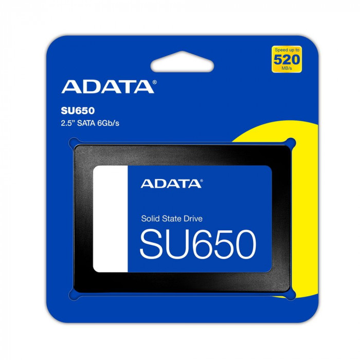 Твердотельный накопитель SSD ADATA  ASU650SS-1TT-R 1TB 2.5' SATA III Ultimate SU650 3D NAND, IOPS 40000/65000