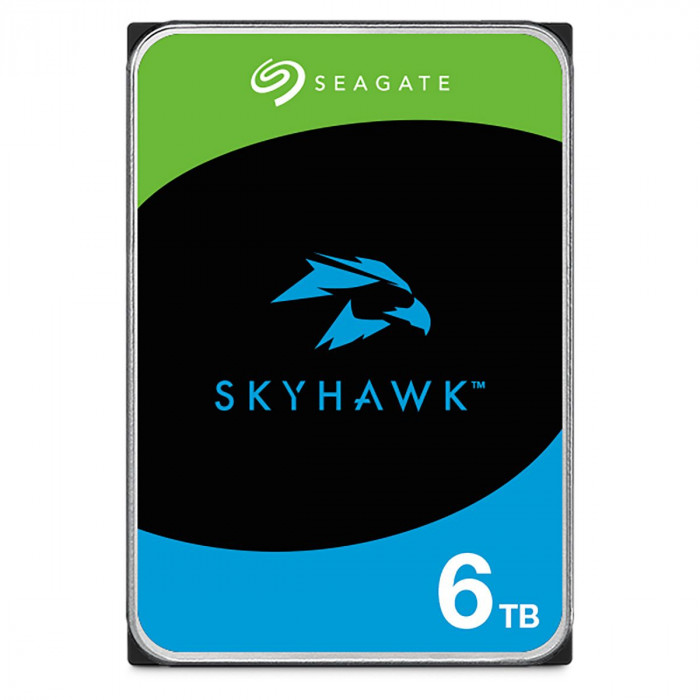 Жесткий диск Seagate 3.5' 6TB Seagate SkyHawk Surveillance HDD ST6000VX009  SATA 6Gb/s, 5400rpm, 256MB, 24x7, Bulk {20} (004619)