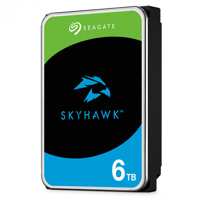 Жесткий диск Seagate 3.5' 6TB Seagate SkyHawk Surveillance HDD ST6000VX009  SATA 6Gb/s, 5400rpm, 256MB, 24x7, Bulk {20} (004619)