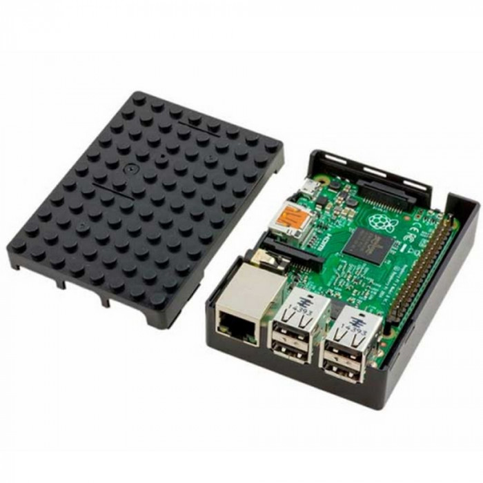 Корпус ACD RA182 Black ABS Plastic Building Block case for Raspberry Pi 3 B/B+ (CBPIBLOX-BLK) (494293)
