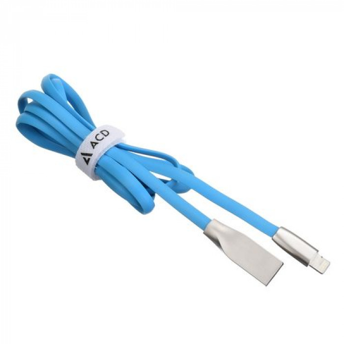 Кабели USB ACD USB кабель ACD-Infinity Lightning ; USB-A TPE, 1.2м, синий (ACD-U922-P5L)