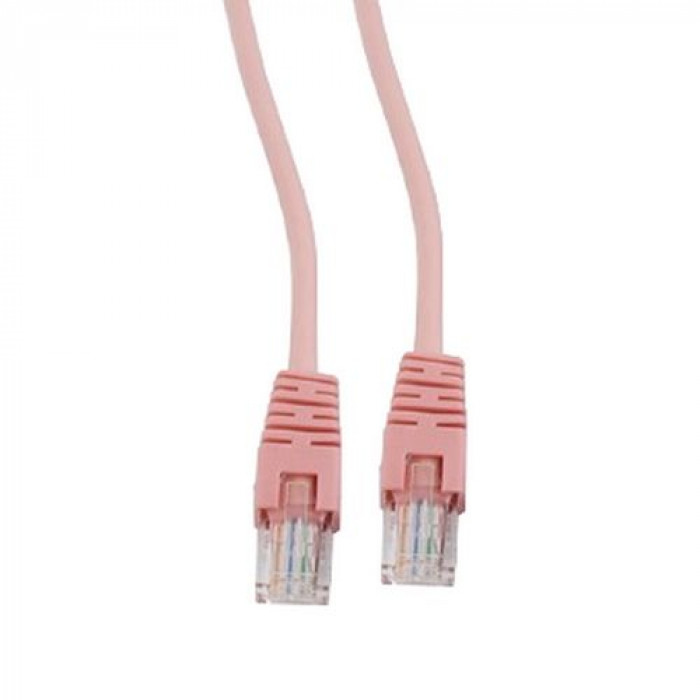 Кабель Cablexpert Патч-корд UTP CPP12-2M/RO  кат.5e, 2м, литой, многожильный (розовый)