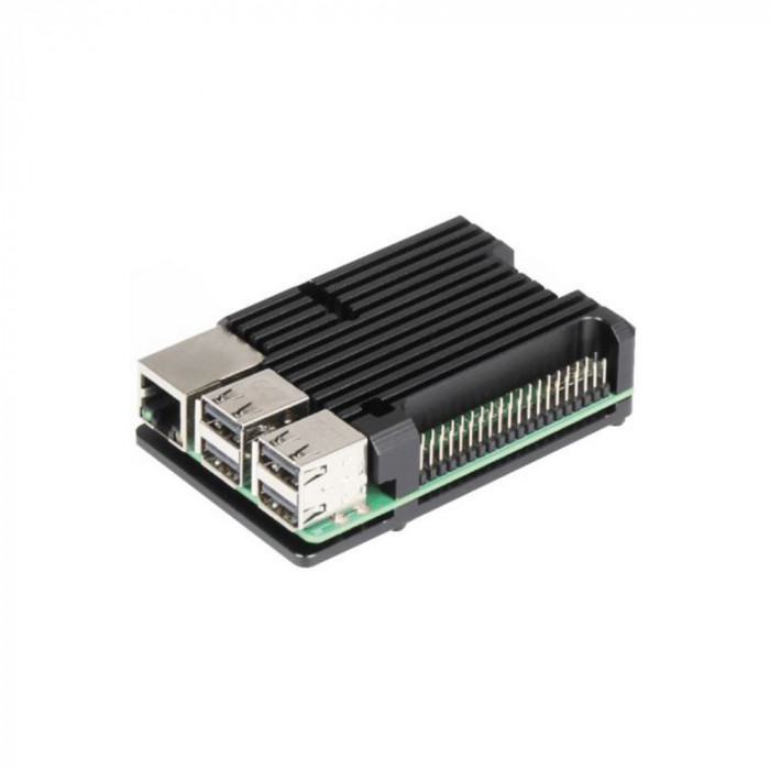 Корпус ACD RA460   Black Metal Aluminum Case for Raspberry Pi 3B/3B+