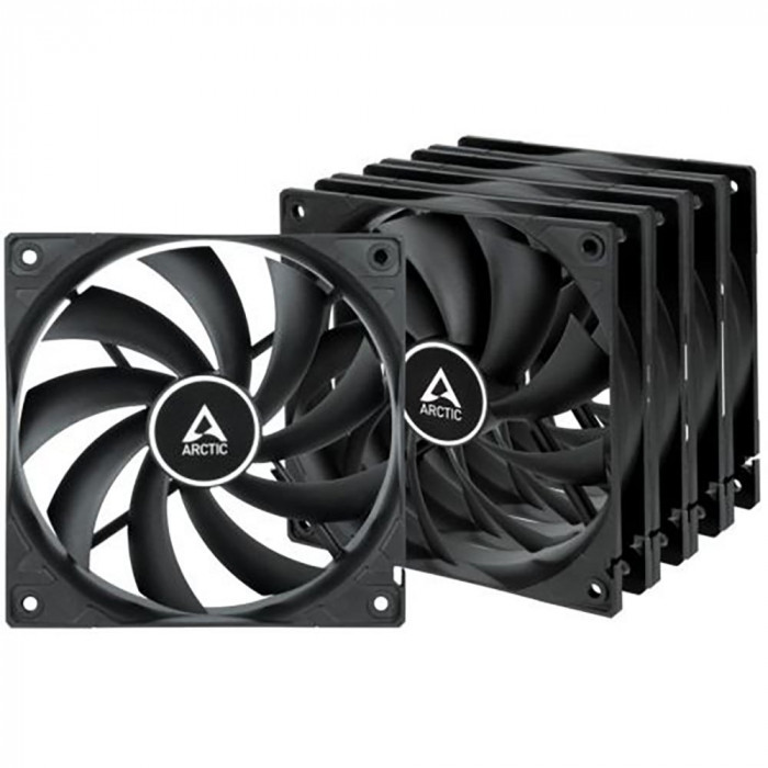 Вентилятор корпусной ARCTIC Cooling F12 Value pack Black (5pc)  (ACFAN00248A) (703291) {12}