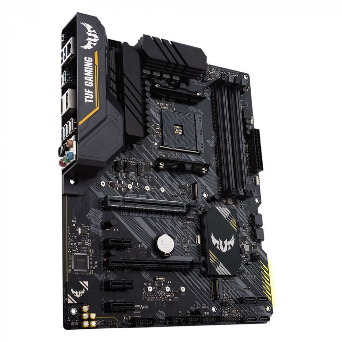 Материнская плата ASUS TUF GAMING B450-PLUS II AM4 ATX 2xDDR4 2xPCIEx16 3xPCIEx1 2xM.2 HDMI DP GLAN RTL {5} (957489)