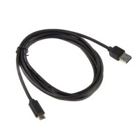 Кабель ACD Nexus 933A |ACD-U933A-C2B| USB 3.0 Gen1, USB-A male - USB-C male, 2м, 12В, 3А, Черный