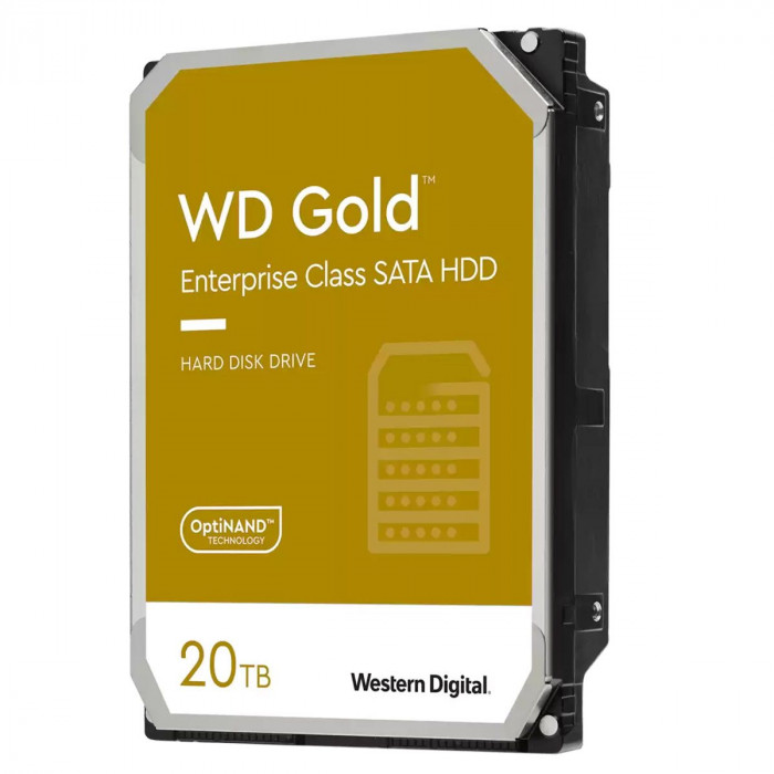 Жесткий диск Western Digital 3.5' 20TB WD202KRYZ Gold SATA3, Cache 291MB, 7200 rpm