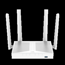 Маршрутизатор CUDY AC1200 Gigabit Wi-Fi Mesh Router with USB, Chipset MediaTek, 5 × 10/100/1000Mbps RJ45 Ports, 4 x 5dBi fixed antennas, 1 USB 3.0, WiFi router/AP/ Repeater/WISP Mode, 802.11ac/a/b/g/n, 867Mbps at 5GHz + 300Mbps at 2.4GHz, Zerotier/Wiregua