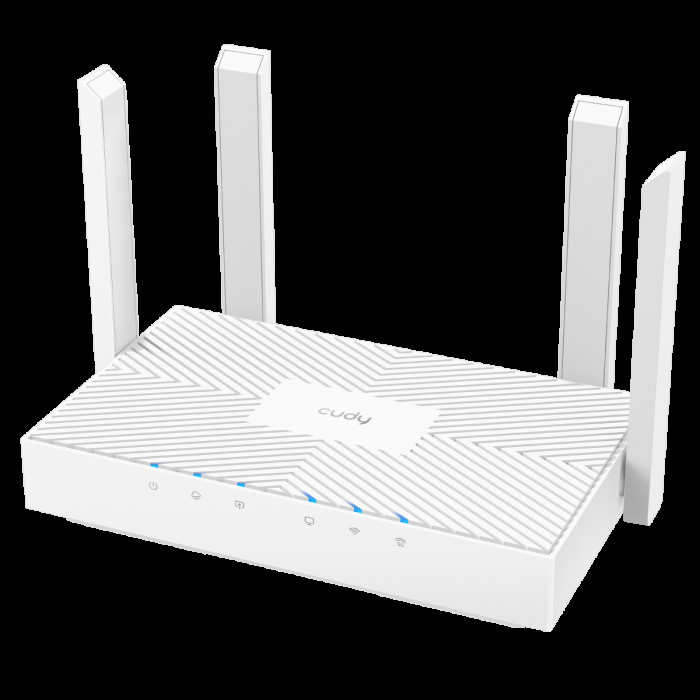 Маршрутизатор CUDY WR1300E AC1200 Gigabit Wi-Fi Router Dual Band, Chipset MediaTek, 3 × 10/100/1000Mbps RJ45 Ports, 4 x 5dBi fixed antennas,  WiFi router/AP/ Repeater/WISP Mode, 802.11ac/a/b/g/n, 867Mbps at 5GHz + 300Mbps at 2.4GHz, DDNS, WiFi Schedule, I