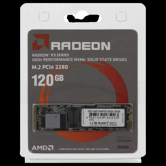 Твердотельный накопитель SSD AMD Radeon R3 Series  M2.2280 120GB
