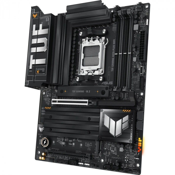 Материнская плата ASUS TUF GAMING X870-PLUS WIFI AM5 ATX 4xDDR5 2xPCIEx16 4xM.2 2xUSB-C HDMI 2.5GLAN Wi-Fi 7