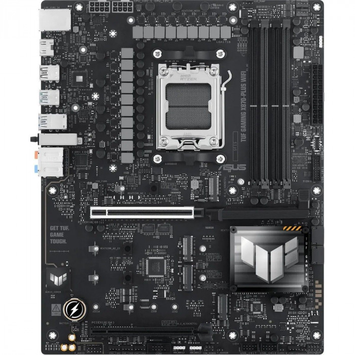 Материнская плата ASUS TUF GAMING X870-PLUS WIFI AM5 ATX 4xDDR5 2xPCIEx16 4xM.2 2xUSB-C HDMI 2.5GLAN Wi-Fi 7