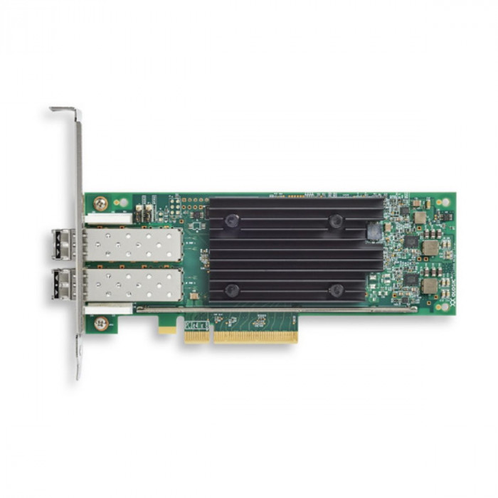 Сетевой адаптер Qlogic QLE2772-SR-SP (MA2810401-C2 C) 32Gb/s FC HBA, 2-port, PCIe v4.0 x8, LowProfile, LC SR MMF, В комплекте две планки (LP + FH)