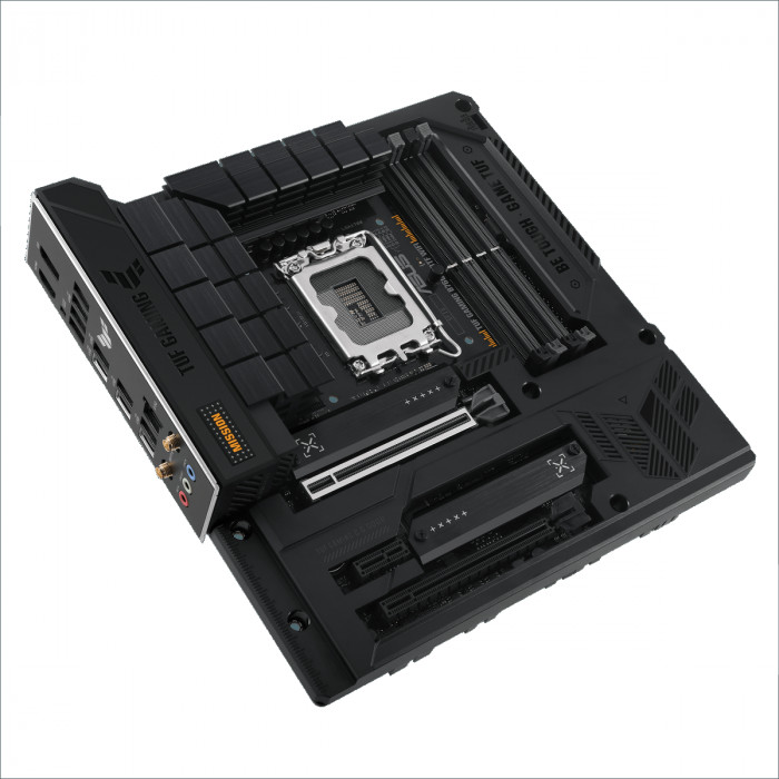 Материнская плата ASUS TUF GAMING B760M-BTF WIFI LGA1700 mATX 4xDDR5 2хPCIEx16 PCIEx1 2xM.2 3xUSB-C DP HDMI 2.5GLAN WIFI 6