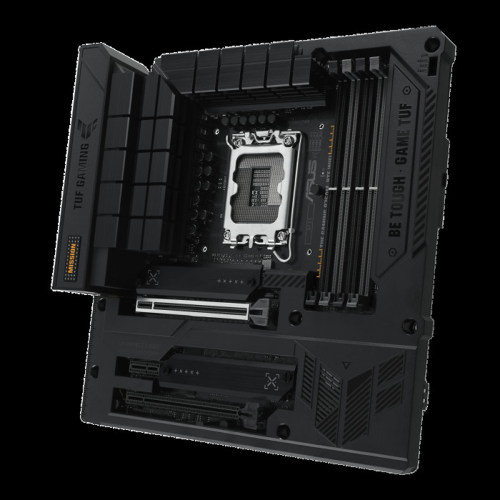 Материнская плата ASUS TUF GAMING B760M-BTF WIFI LGA1700 mATX 4xDDR5 2хPCIEx16 PCIEx1 2xM.2 3xUSB-C DP HDMI 2.5GLAN WIFI 6