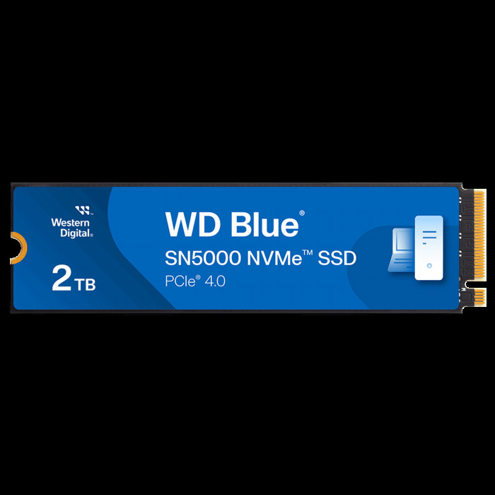 Твердотельный накопитель SSD Western Digital M.2 2280 2TB Blue WDS200T4B0E PCIe Gen4 x4, NVMe