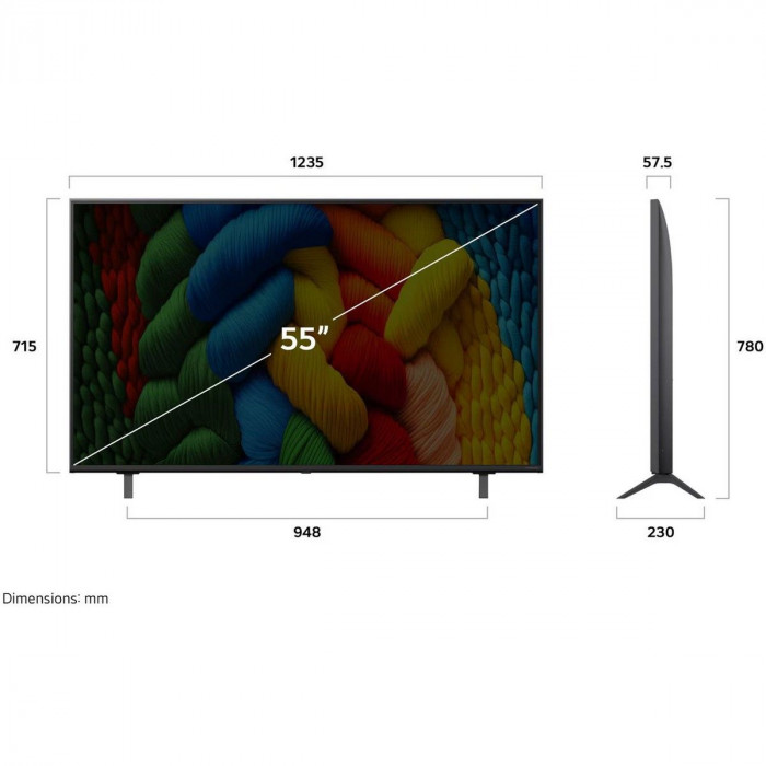 55' Телевизор NANO LED LG 55NANO81A6A.ARUG