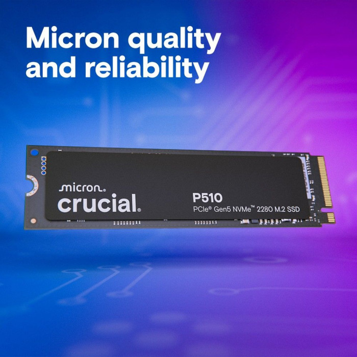 Твердотельный накопитель SSD Crucial P510 1TB PCIe Gen5 NVMe M.2 SSD CT1000P510SSD8