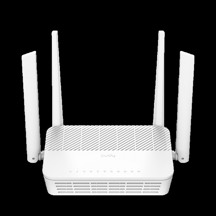 Маршрутизатор CUDY  GP3000  AX3000 Wi-Fi 6 GPON Router Dual Band Gigabit xPON, Realtek chipset, GPON/EPON,  2402Mbps at 5GHz + 576Mbps at 2.4GHz, 802.11ax/ac/a/b/g/n, 1 PON Port, 4 Gigabit RJ45 port, Power ON/OFF Button,WPS Button,WiFi Button, Reset butto
