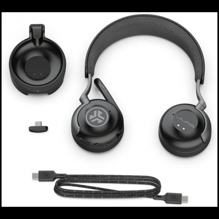 Беспроводная гарнитура Jlab Epic Work ANCWireless Duo with Stand,Link USB- C (PN:HBEPICWORKRBLK63)