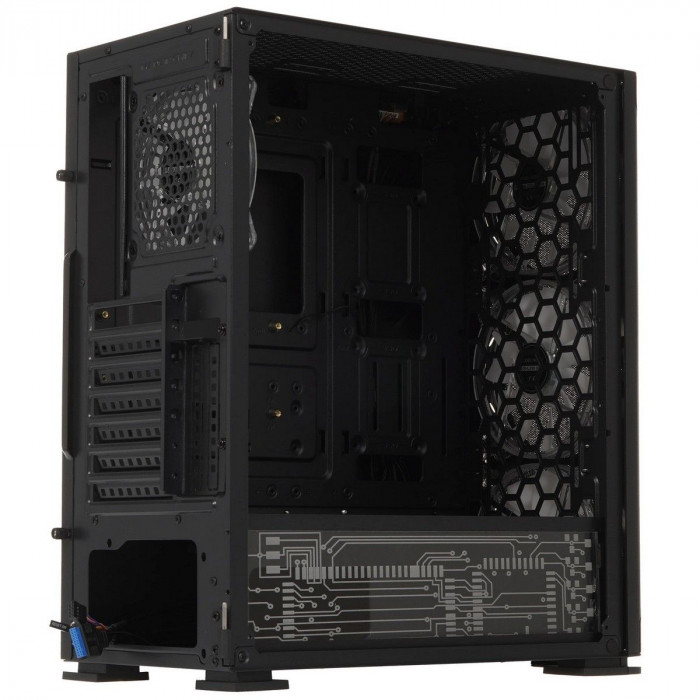 Корпус SOEYI «AX1-B10 SOEYI ATX case with black coating front panel with flat small mesh, without»