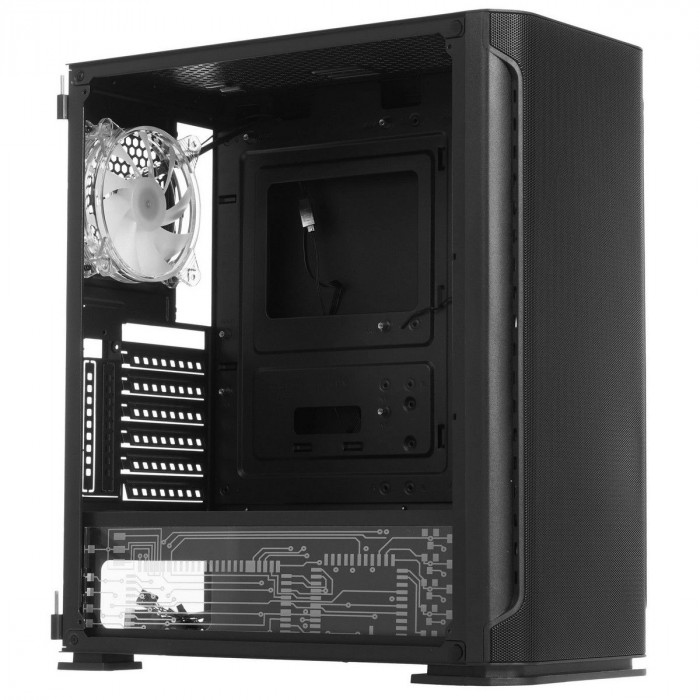 Корпус SOEYI «AX1-B10 SOEYI ATX case with black coating front panel with flat small mesh, without»