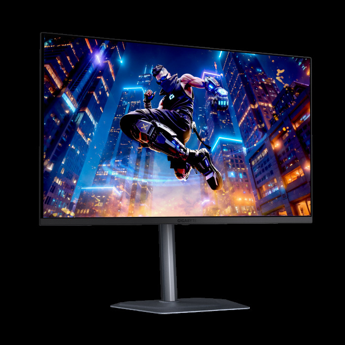 Монитор 31.5' Gigabyte MO32U2 EK Black (31,5 'QD-OLED, 3840 x 2160, 240Hz, 2xHDMI 2.1, DP 1.4, 3xUSB 3.2, USB Type-C (18Вт), 0,03 ms,178°/178°, 250 нит (типичная), 1000 нит (пиковая), 1,5 М:1, Pivot)
