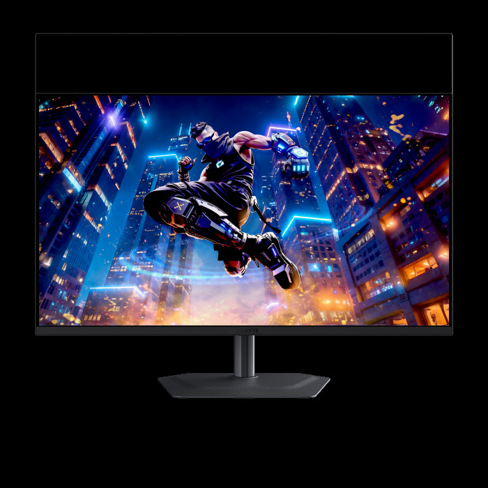Монитор 31.5' Gigabyte MO32U2 EK Black (31,5 'QD-OLED, 3840 x 2160, 240Hz, 2xHDMI 2.1, DP 1.4, 3xUSB 3.2, USB Type-C (18Вт), 0,03 ms,178°/178°, 250 нит (типичная), 1000 нит (пиковая), 1,5 М:1, Pivot)