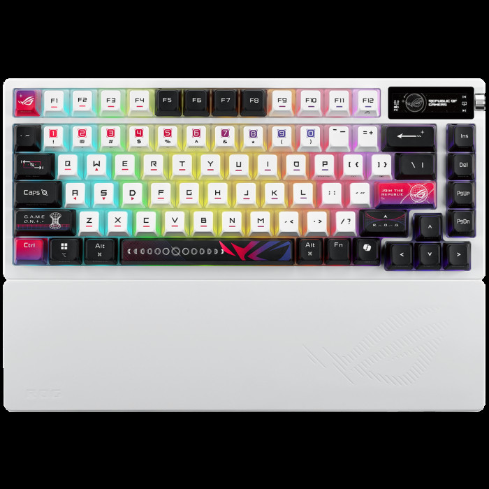 Клавиатура ASUS M704 ROG AZOTH X ROG NX Snow PBT 75% USB 2.4GHz BT