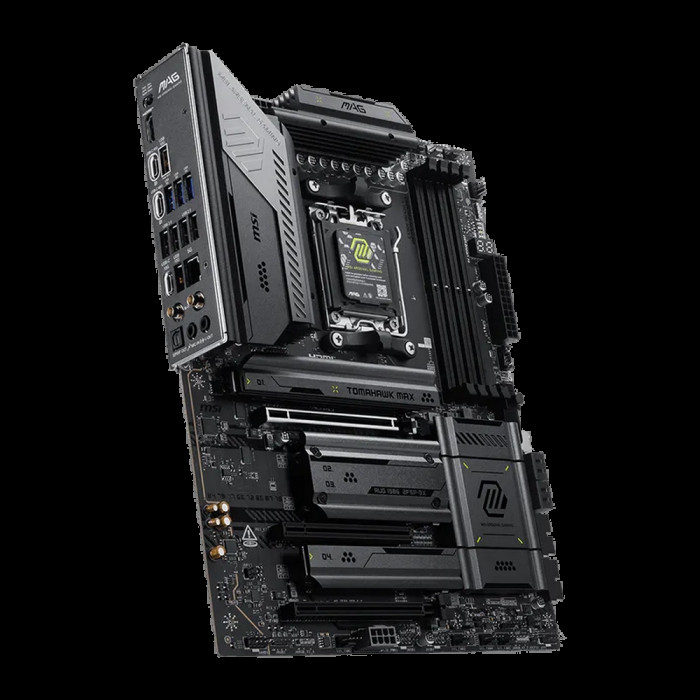Материнская плата MSI MAG X870E TOMAHAWK MAX WIFI X870E, AM5, 4*DDR5, 3*PCIEx16, 4*M.2, 2*TypeC, 2*USB3.2Gen2, 7*USB3.2Gen1, 8*USB2.0, 4*SATA3.0, 5G, 2*Type-C(DP), HDMI, ATX, RTL