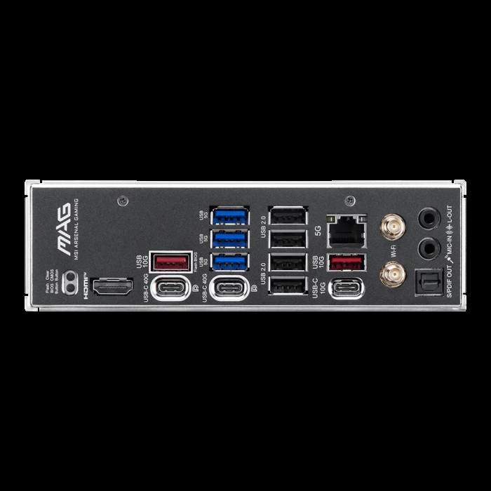 Материнская плата MSI MAG X870E TOMAHAWK MAX WIFI X870E, AM5, 4*DDR5, 3*PCIEx16, 4*M.2, 2*TypeC, 2*USB3.2Gen2, 7*USB3.2Gen1, 8*USB2.0, 4*SATA3.0, 5G, 2*Type-C(DP), HDMI, ATX, RTL