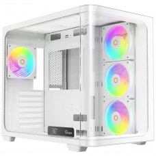 Корпус для ПК Ocypus Iota-C70-WHD400CD-GL Case Iota C70 WH Curve ARGB Digital ATX / win / white / 6 ARGB fans / / no PSU / Tempered Glass
