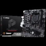 Материнская плата MSI PRO A520M-S A520M, AM4, 2*DDR4, 1*PCIEx16, 1*PCIEx1, 1*M.2, 2*TypeC, 2*USB3.2Gen2, 6*USB3.2Gen1, 6*USB2.0, 4*SATA3.0, 1G, HDMI, M-ATX, RTL