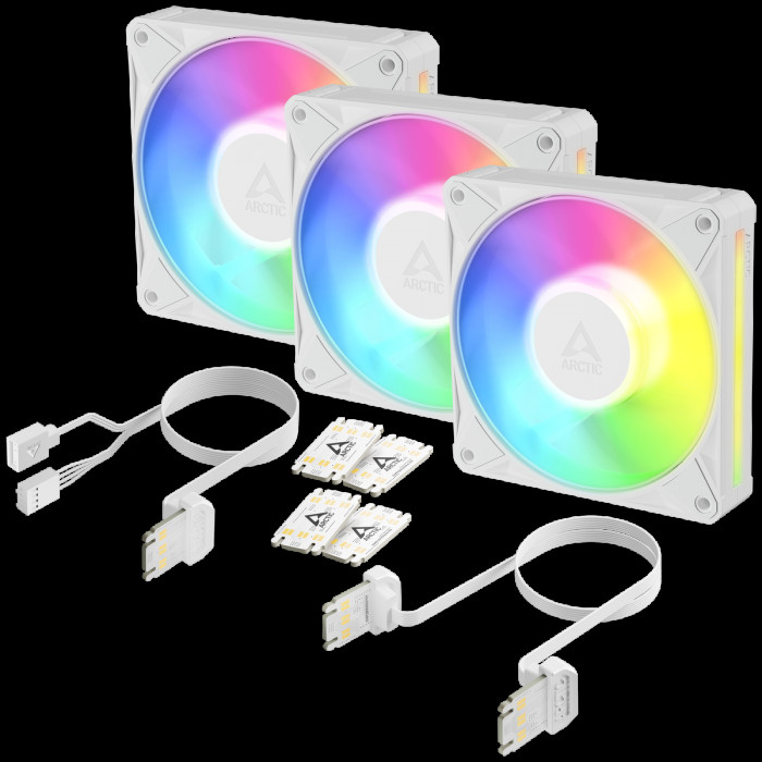 Вентилятор корпусной ARCTIC BioniX P12 A-RGB (White) - 3 Pack (ACFAN00338A)